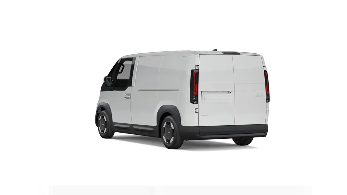 Kia PV5 Cargo L2H1 LR Essential en leasing — Trasera