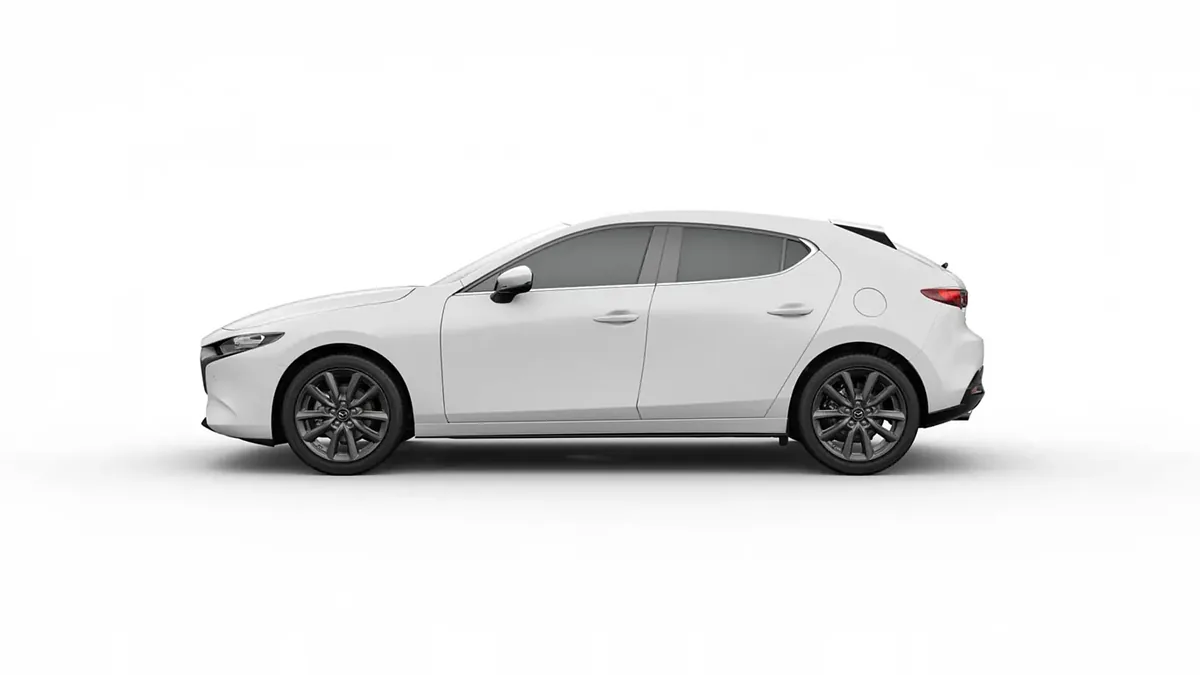 Mazda 3 2.5L e-Skyactiv G MHEV 140CV 6MT Prime-Line en leasing — Lateral