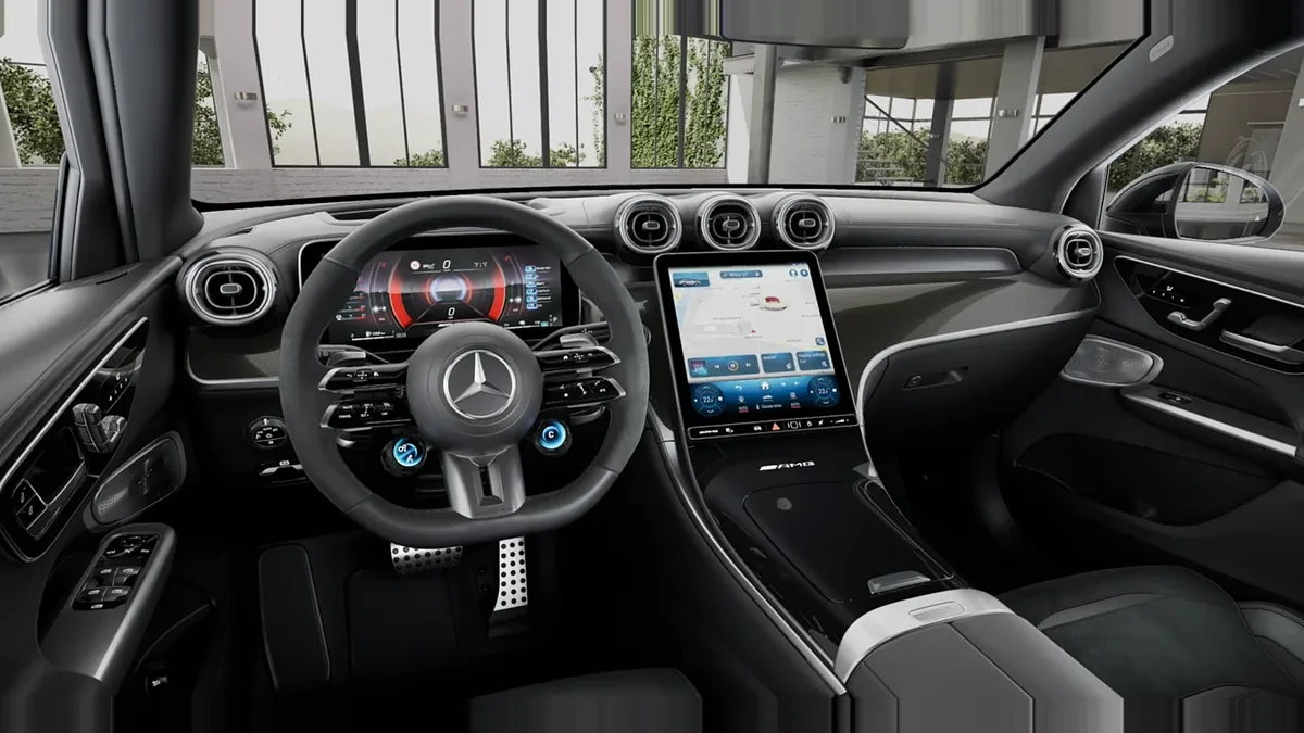 Mercedes-AMG GLC Coupé 63 S E Performance en leasing — Delantera