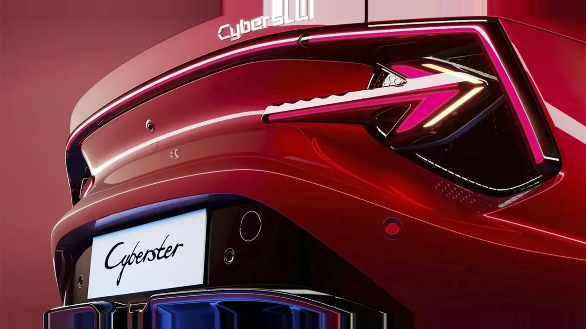 MG Cyberster Trophy Single Motor en leasing — Trasera